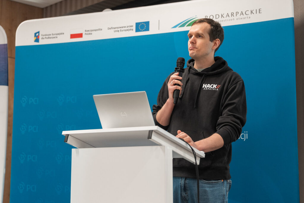 Otwarcie hackathonu – wystąpienie organizatora